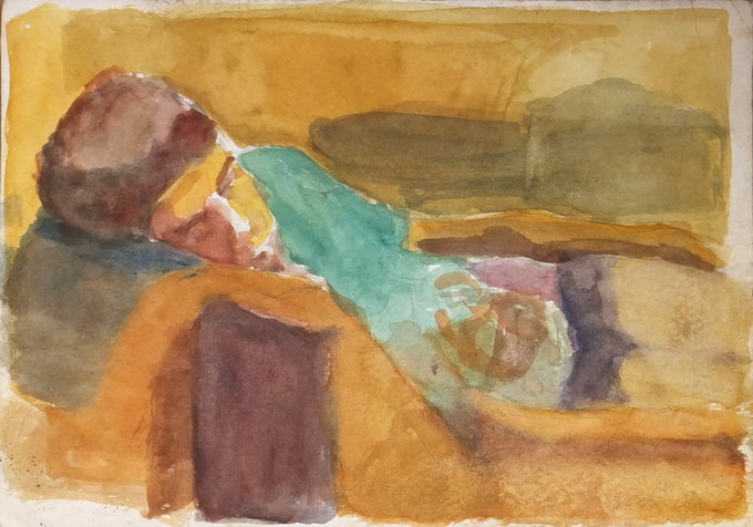  my brother sleeping 24x34 cm 1987