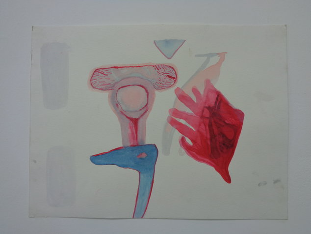 red hand 24X32 cm