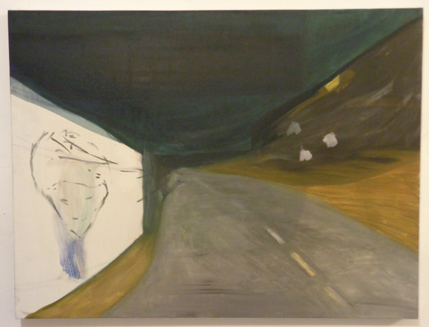  a road, 70X80 cm