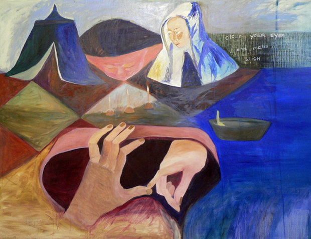  make a wish, 170x208 cm,  2007