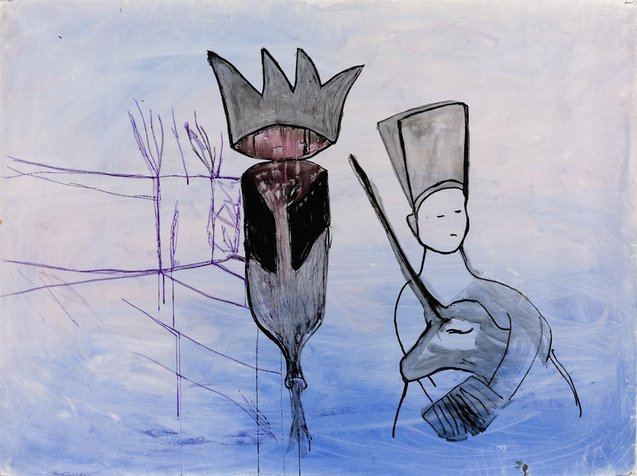  child and a unicorn, 100x150 cm, 2008