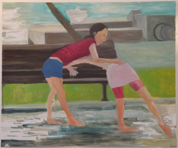  2012 summer play, 50x59.5 cm 